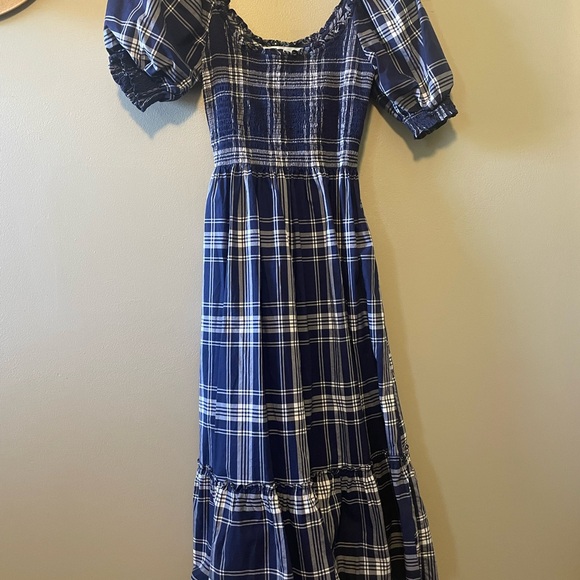 Hill House Dresses & Skirts - Hill House Louisa Nap Dress Navy Checkered Nap Dress